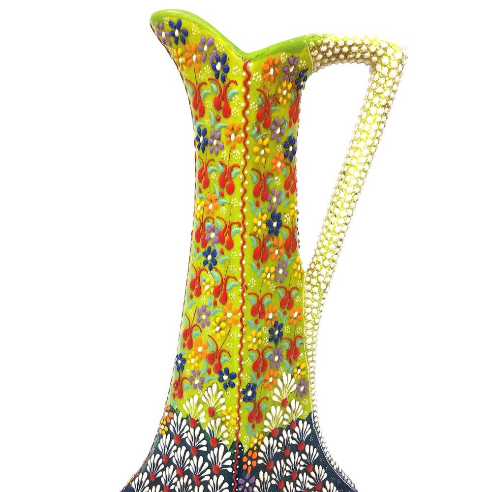 Turkish Square Handmade Ewer Pitcher